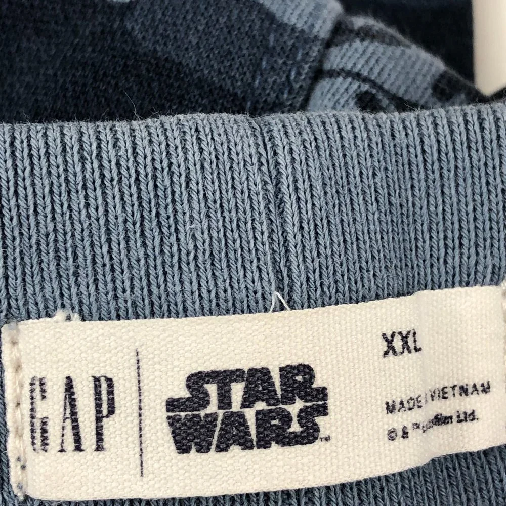 Gap Star Wars Blue Cozy Classic Camo Joggers Athletic Gym Comfy